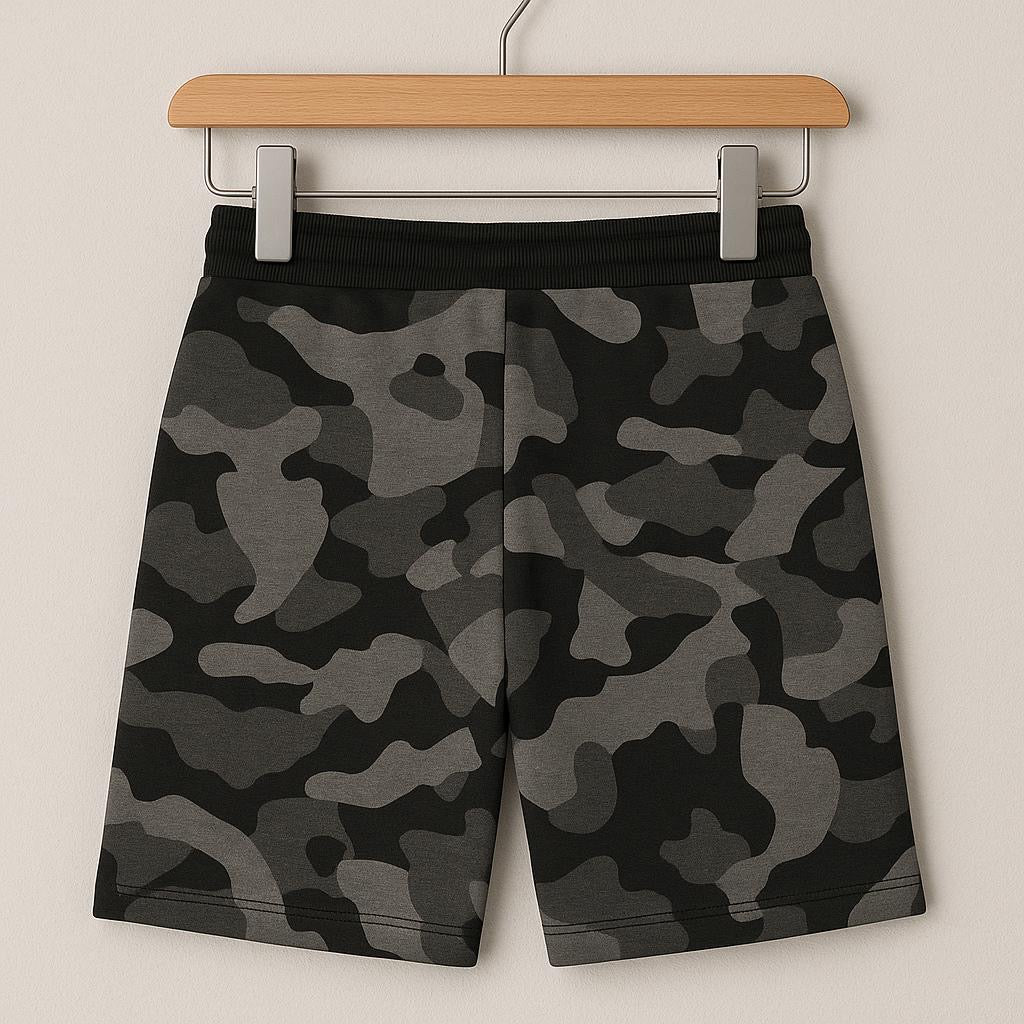 Jack & Jones Camo Print Logo Shorts