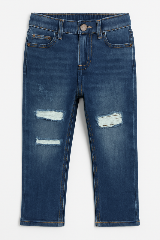 Old Navy Relaxed Fit Distressed Denim Jeans – Toddler Boys