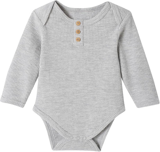 VERTBAUDET Long Sleeve Honeycomb Bodysuits