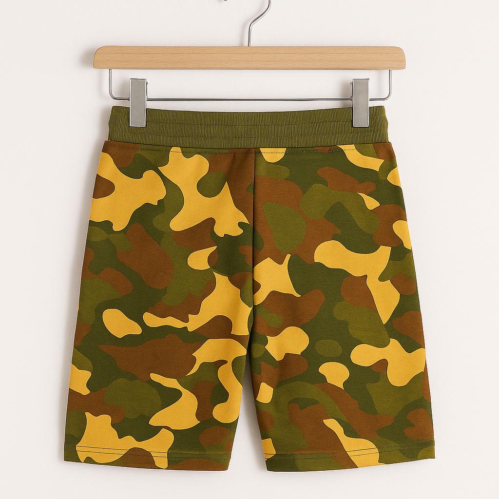 Jack & Jones Camo Print Logo Shorts