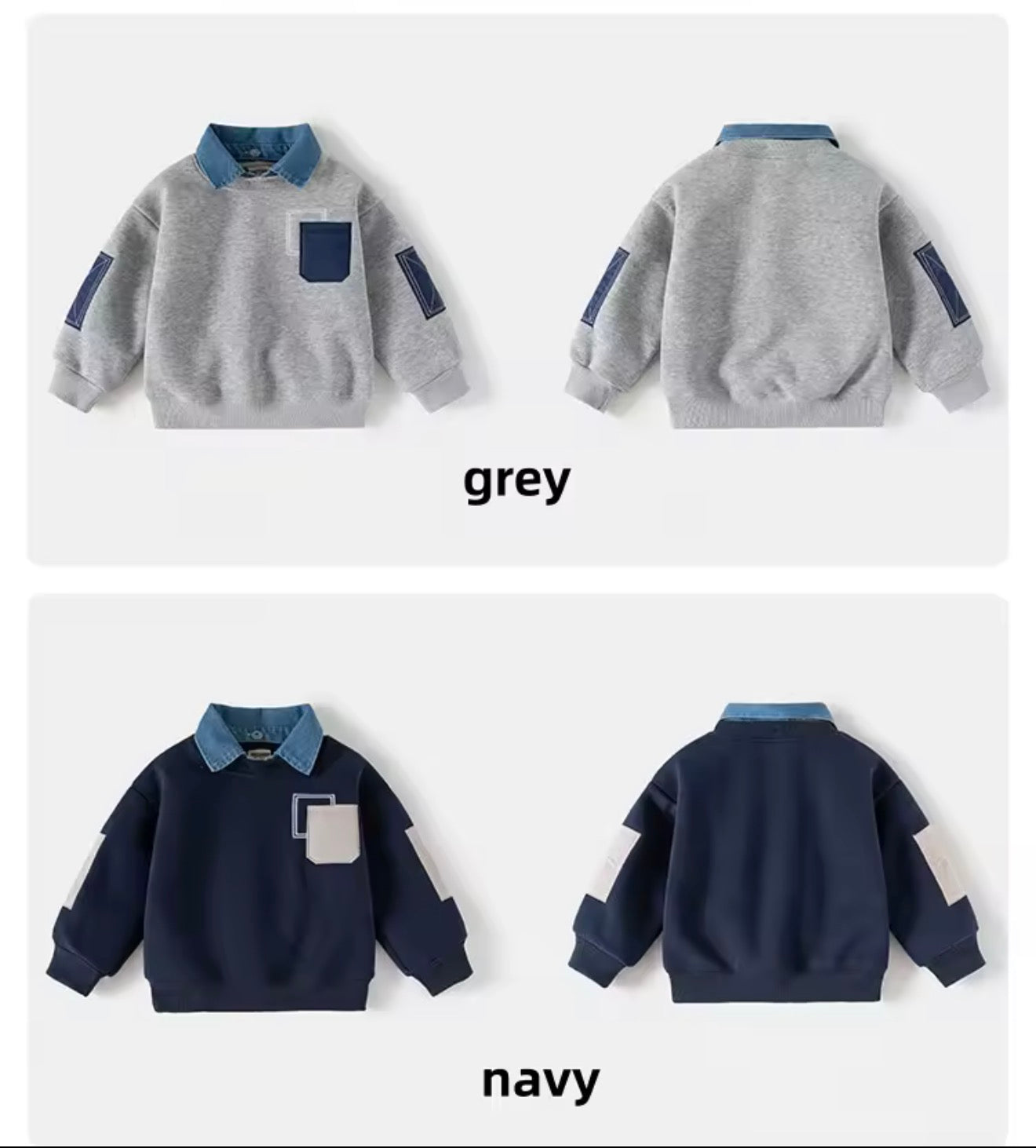 Children's Sweatshirt 2026 Autumn and Winter New English Style Kidsren's Clothing Boys' Velvet Jacket Baby Tops Trendy Wholesale Pocket Spring