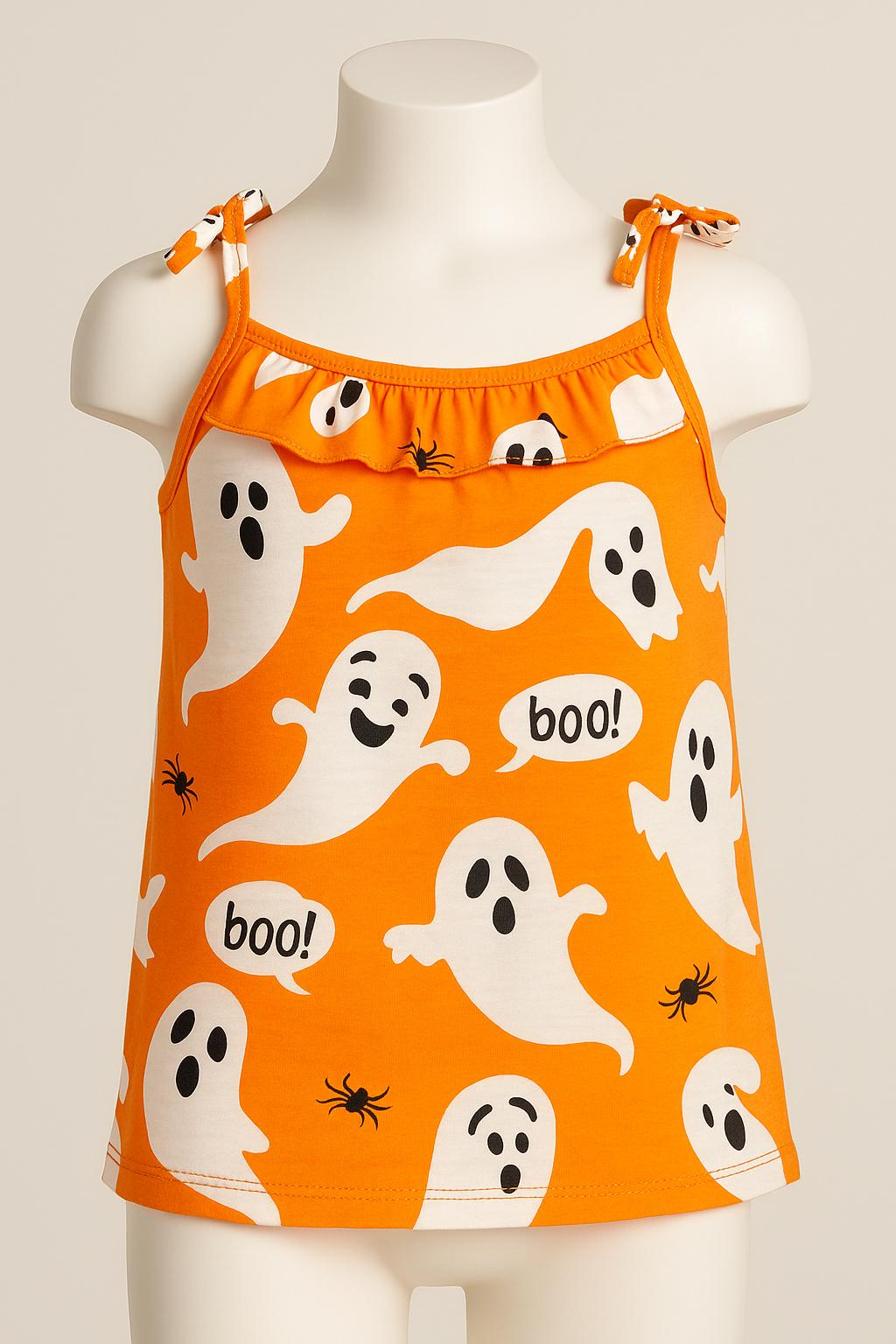 Girls’ “BOO!” Halloween Two-Piece Set