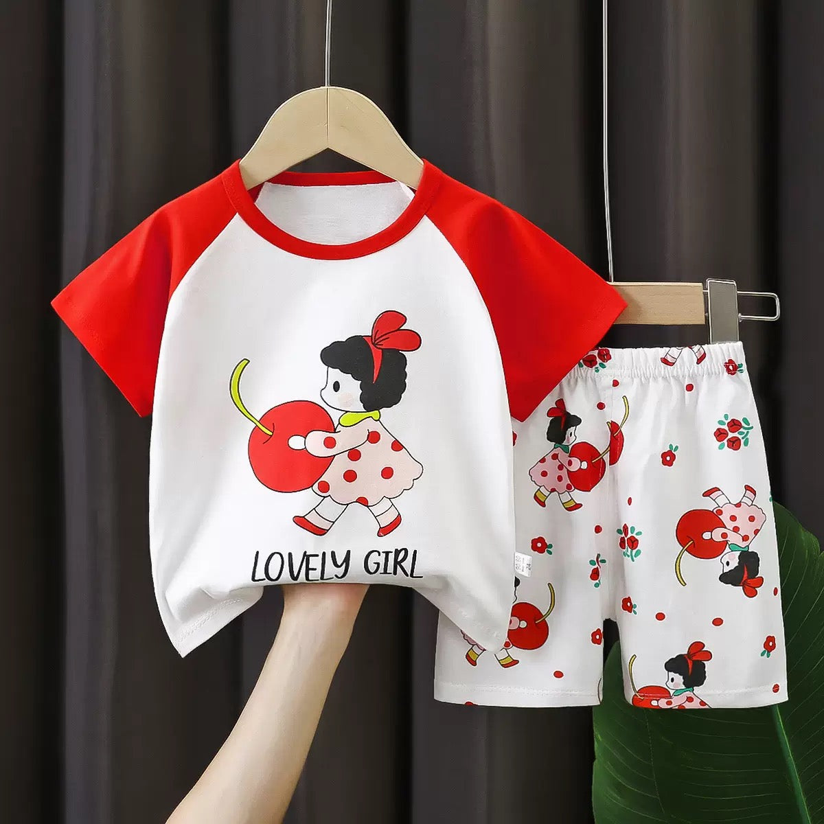 Colorful Summer Children's Short-Sleeve Shorts Set, Pure Cotton T-Shirt, Thin Style for Boys and Girls, New Children's Clothing 2026 kids set