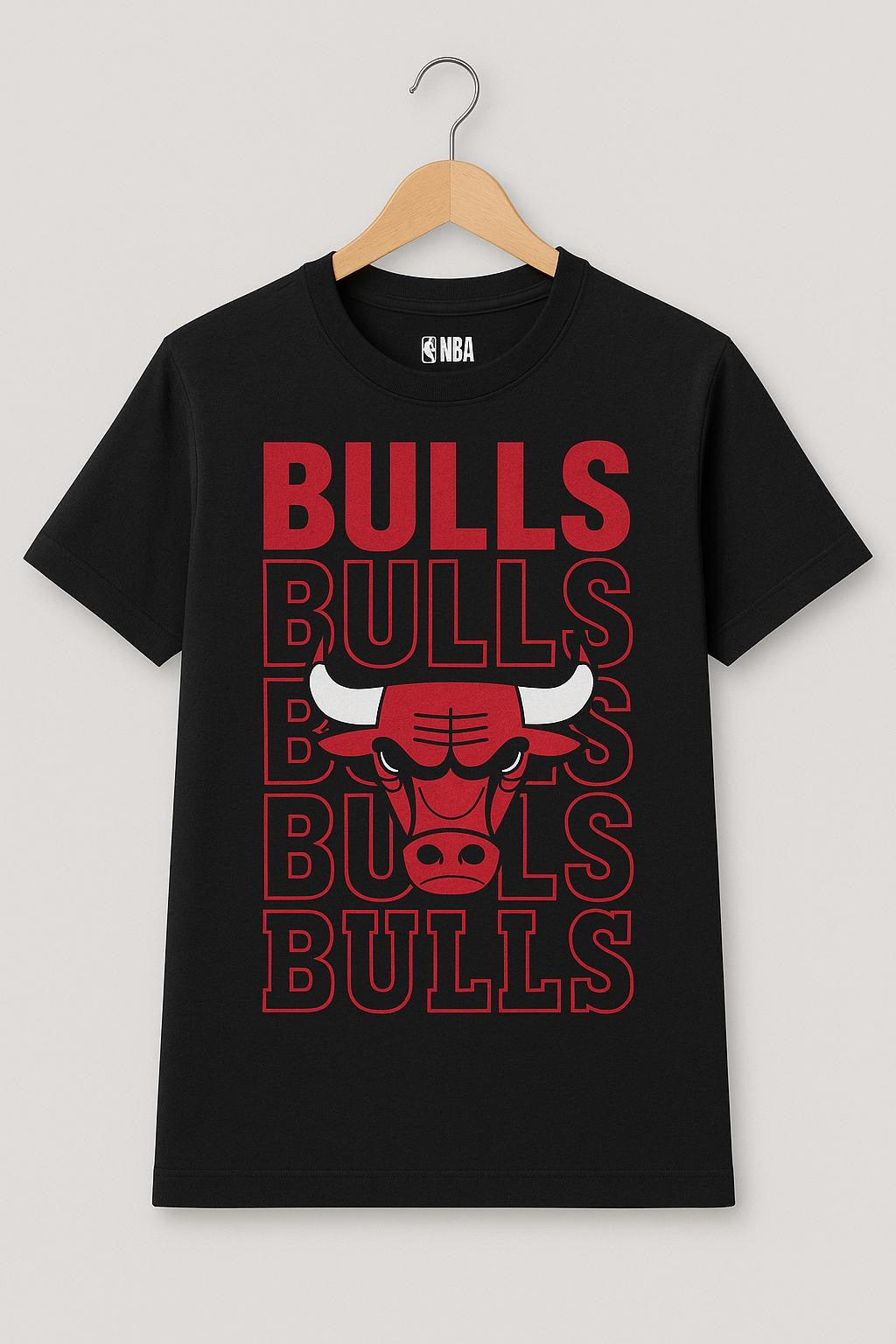 Kids’ Chicago Bulls Graphic Tee – Black