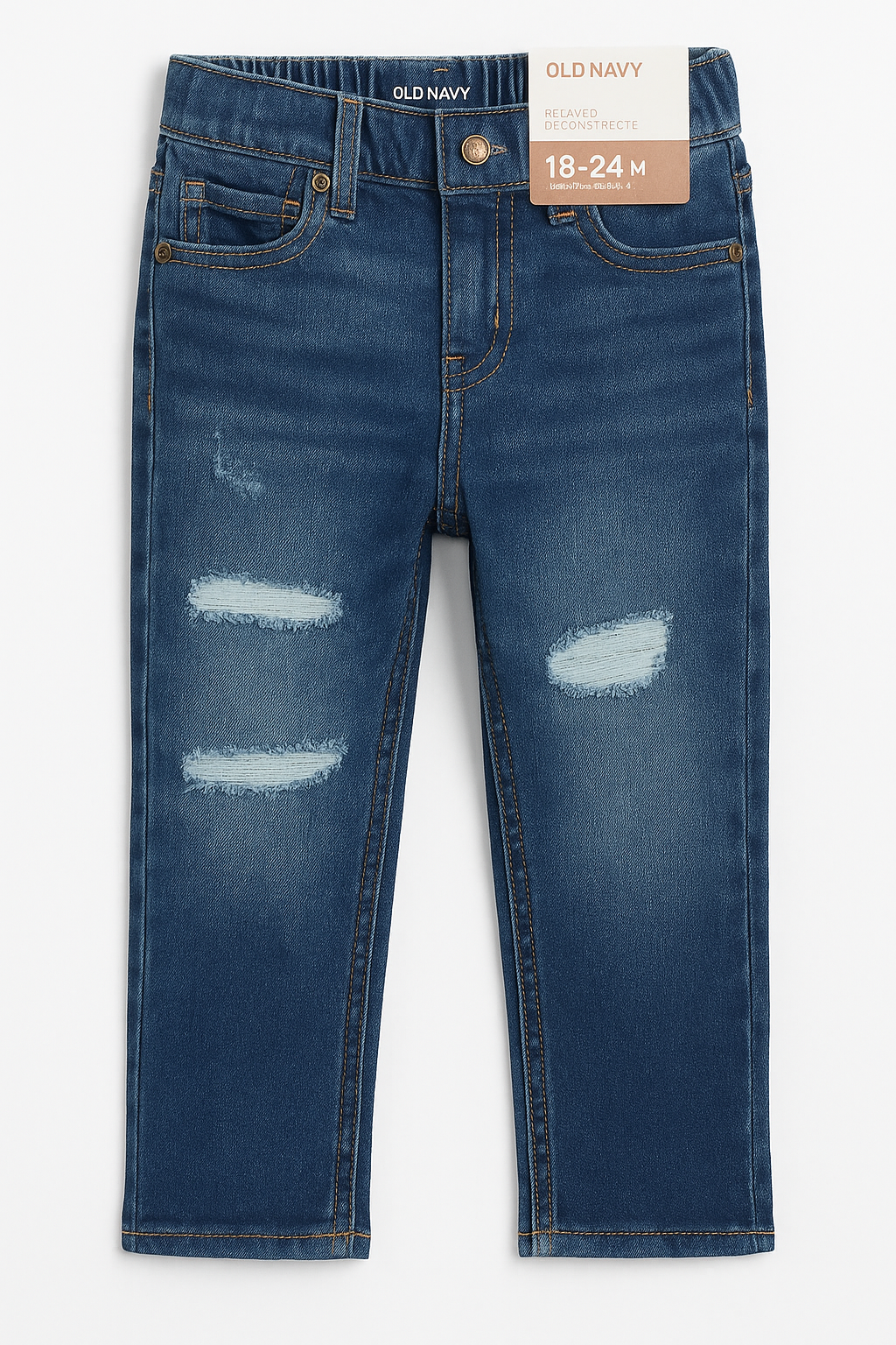 Old Navy Relaxed Fit Distressed Denim Jeans – Toddler Boys