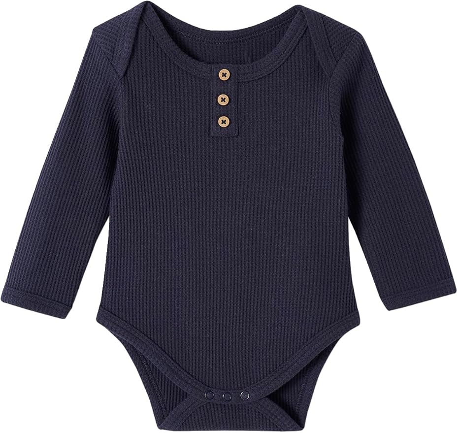VERTBAUDET Long Sleeve Honeycomb Bodysuits