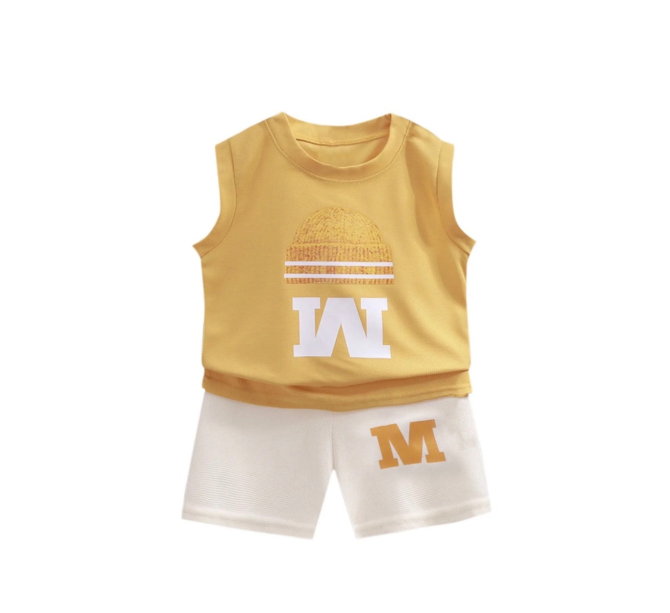 Summer new children's vest set boys sleeveless top shorts summer two-piece children's clothing thin wholesale casual sportswear