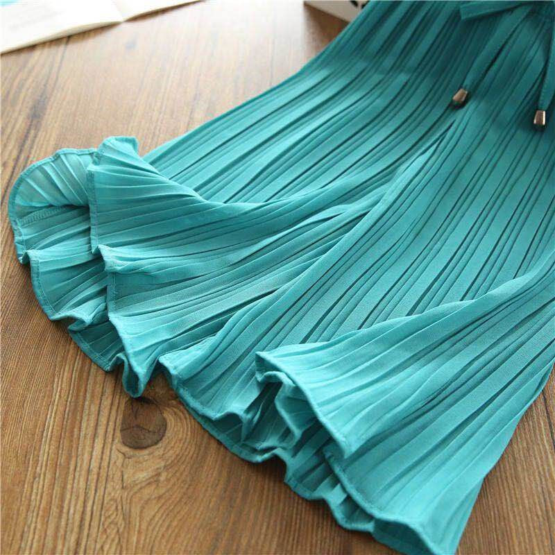 Girls' Wide Leg Pants 2026 New Children's Wear Girls' Children's Nine-point Anti-mosquito Pants Girls' Pants Summer Casual Pants for Large Children Culottes Spring