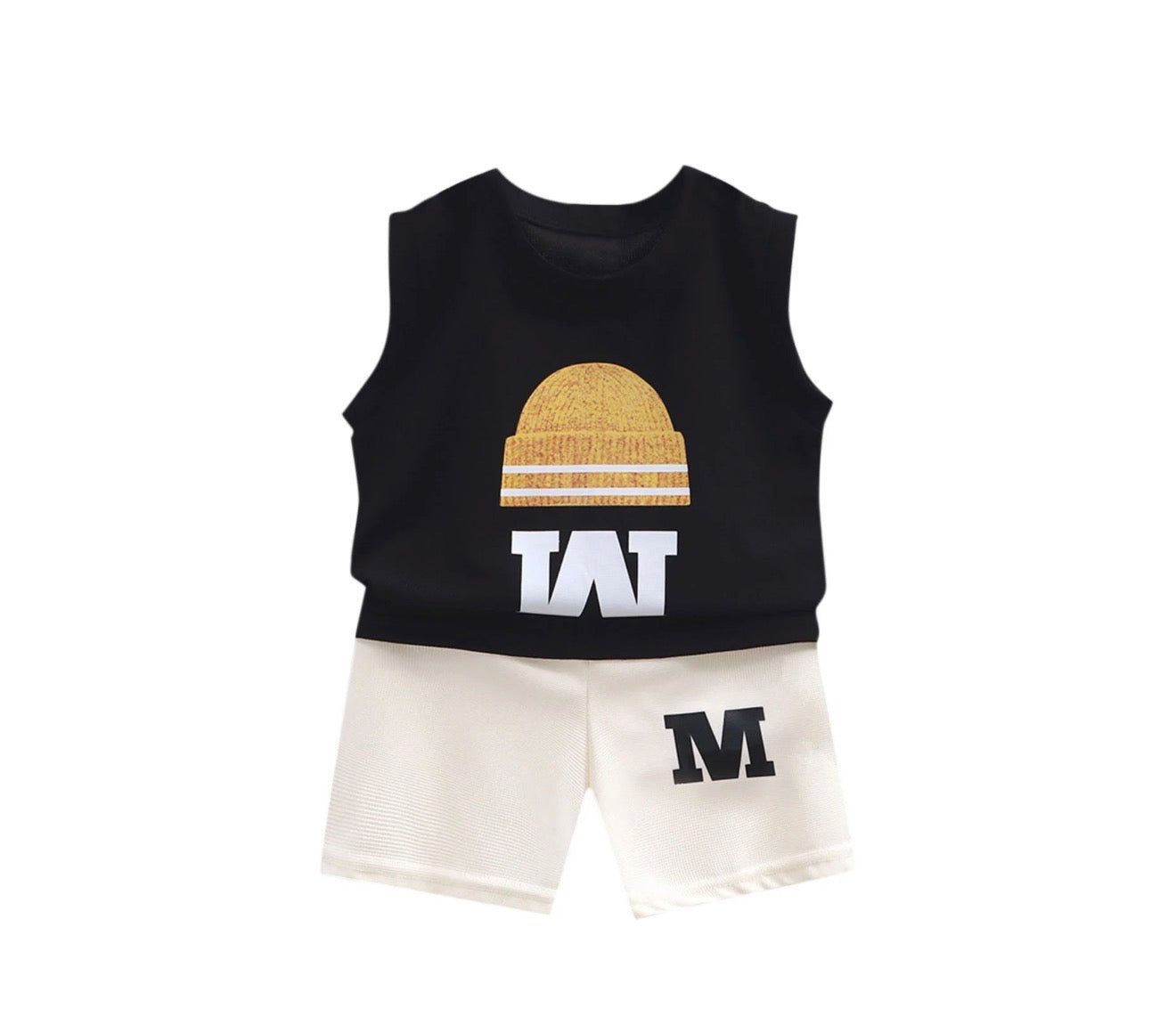 Summer new children's vest set boys sleeveless top shorts summer two-piece children's clothing thin wholesale casual sportswear