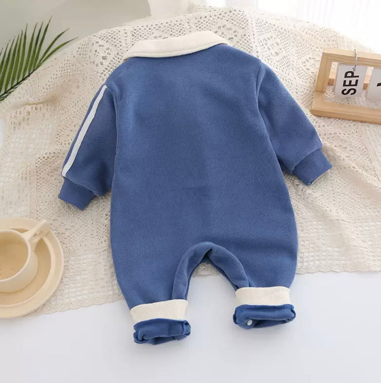 Baby Romper Tennis Player Long Sleeve Cotton Outfit Baby Clothes Spring Clothes Male Baby Handsome Body Clothes Newborn Outfit Super Cute Clothes Spring and Autumn