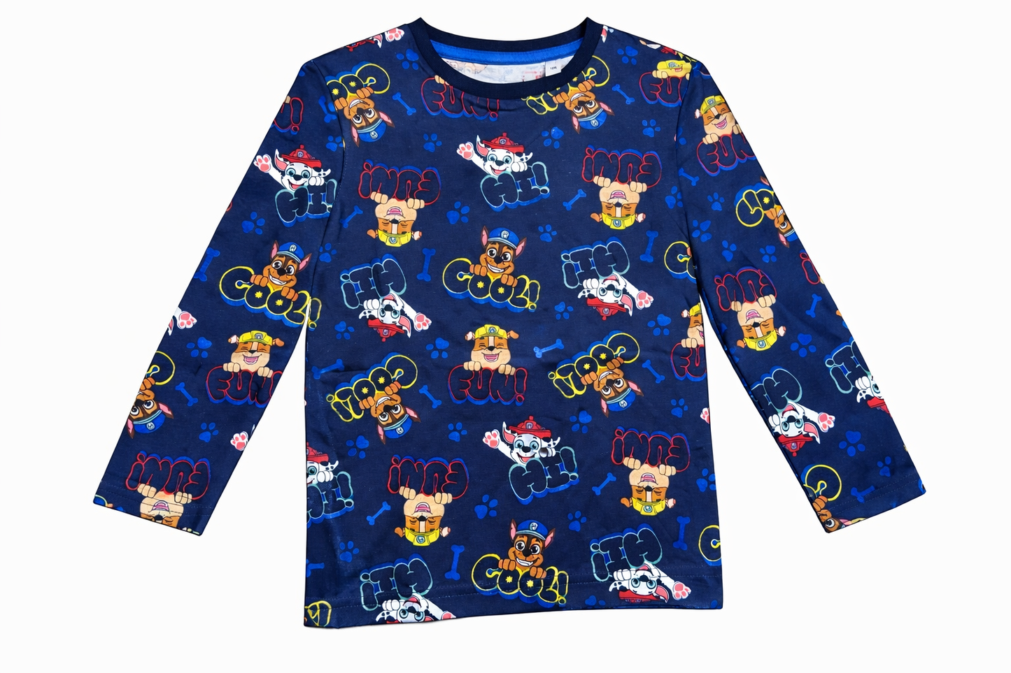 Nickelodeon PAW Patrol Boys Long Sleeve Shirt – Chase, Marshall & Rubble Designs