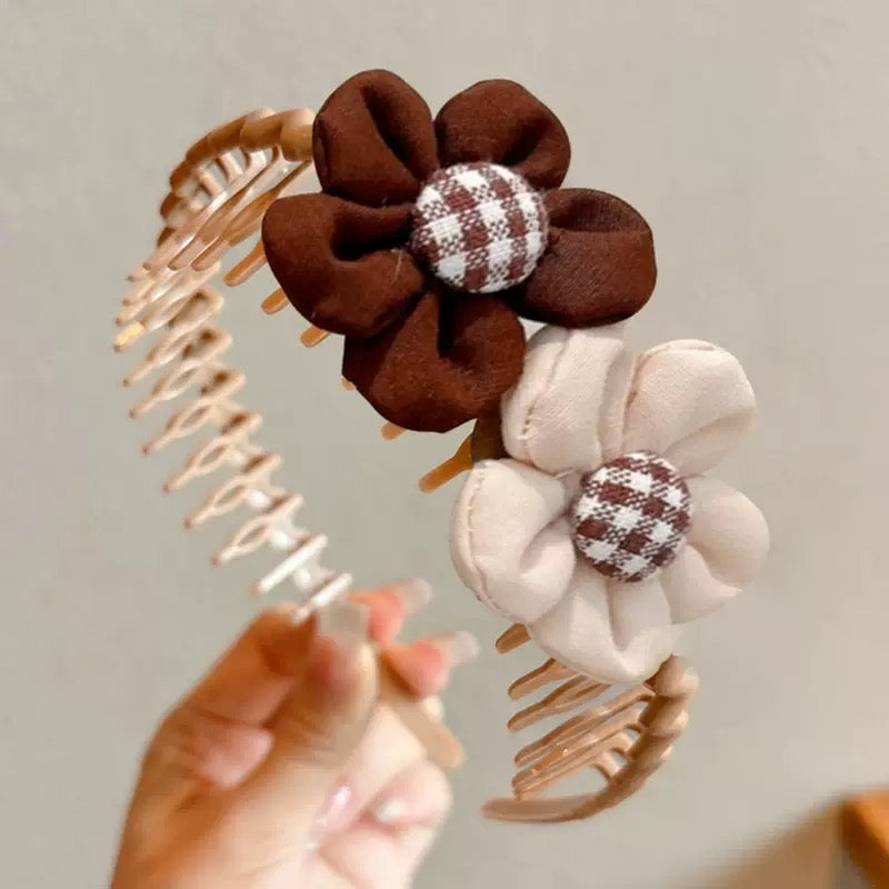 Children's Coffee-Colored Toothed Anti-Slip Hairband New Autumn and Winter Broken Hair Hairpin Headband Baby Girl Headband
