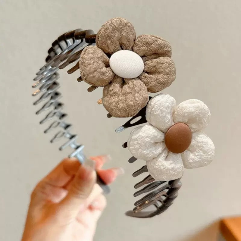 Children's Coffee-Colored Toothed Anti-Slip Hairband New Autumn and Winter Broken Hair Hairpin Headband Baby Girl Headband