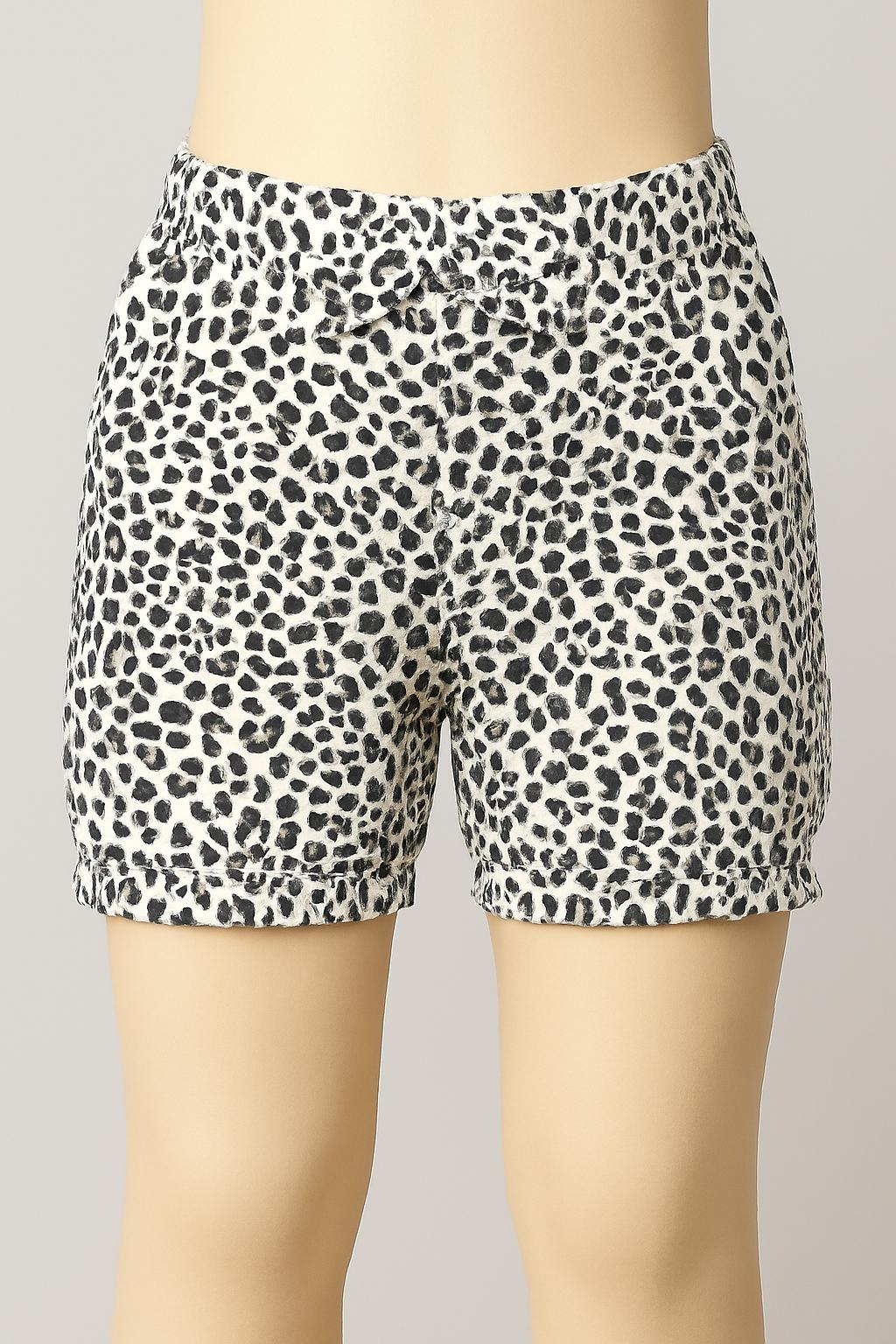 Leopard Print Girls' Summer Short Set